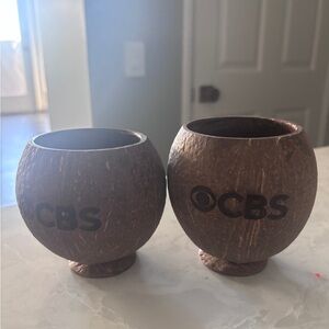 Coconut Shell Cups - Brown